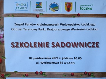 Szkolenie sadownicze w Łodzi w siedzibie OT PKWŁ 2.10.2021r. fot. KR Sosnowska, 
